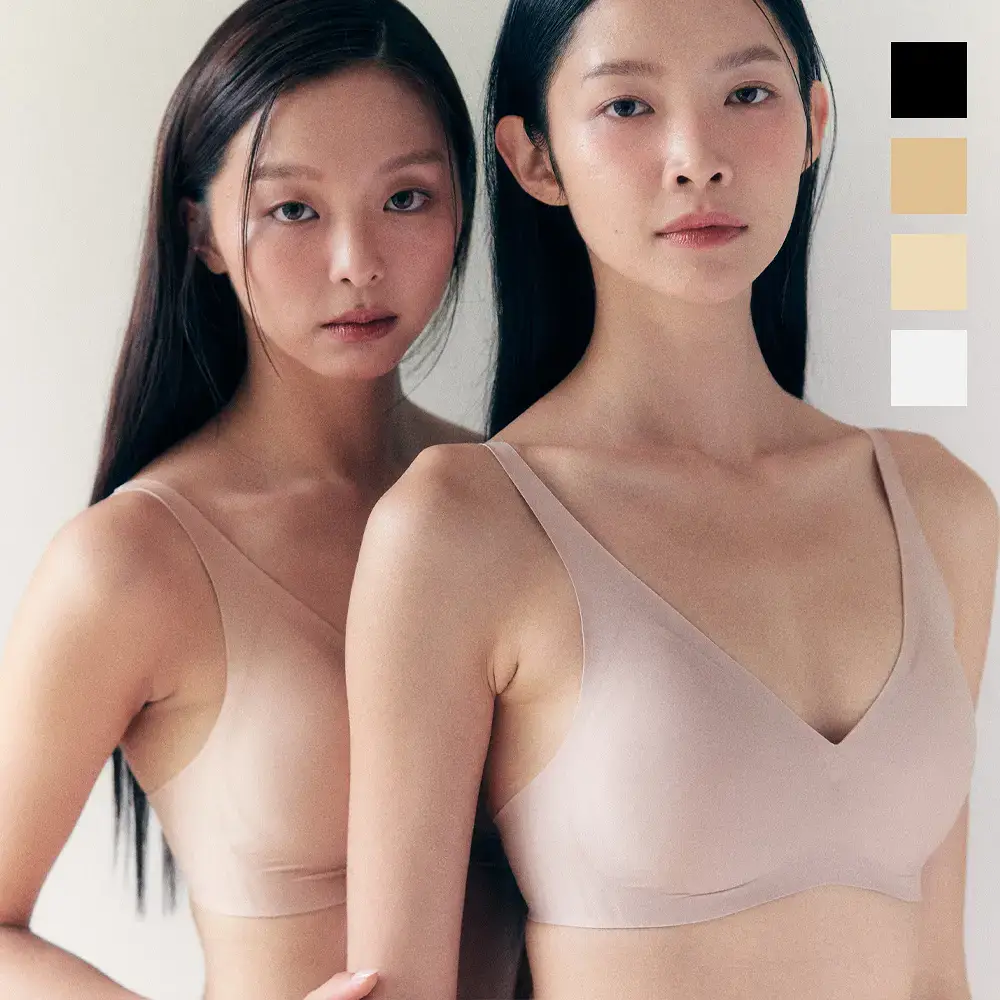 [컴포트랩] 듀얼 쿨 볼륨 V컷 브라렛 4colors / 4Size